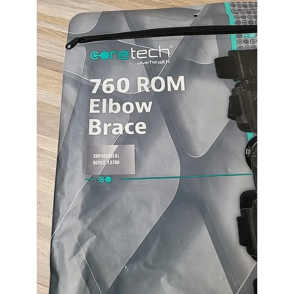 Coretech Vive Elbow‎ Brace Left Adjustable Hinged 760 ROM Brace Stabilizer NEW
